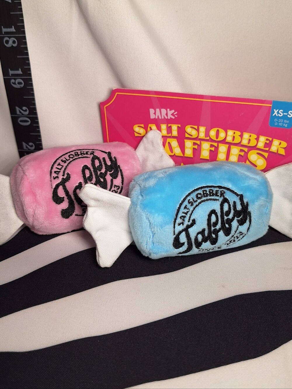 NWT Bark Salt Slobber Taffies Dog Toy XS-S